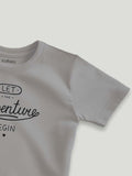 Premium 100% Bamboo Ultra-Soft fabric Half Sleeve Baby Boys T-Shirt with Adventure Print-Grey