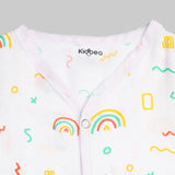 Muslin Cotton Jhablas Pack of 2 | Tiger & Cute Chick | Assorted | Tiger & Rainbow print | Assorted | Print May Vary