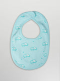 Organic Cotton Baby Bib – Soft Breathable Turtle Print, Feeding & Drool Bib