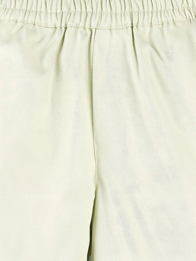 Boys Cotton Wide-Leg Pants – Comfortable Elastic Waist Casual Trousers