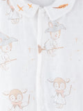 BambooTEC™ Unisex Bamboo Fabric Little Witch Print Romper