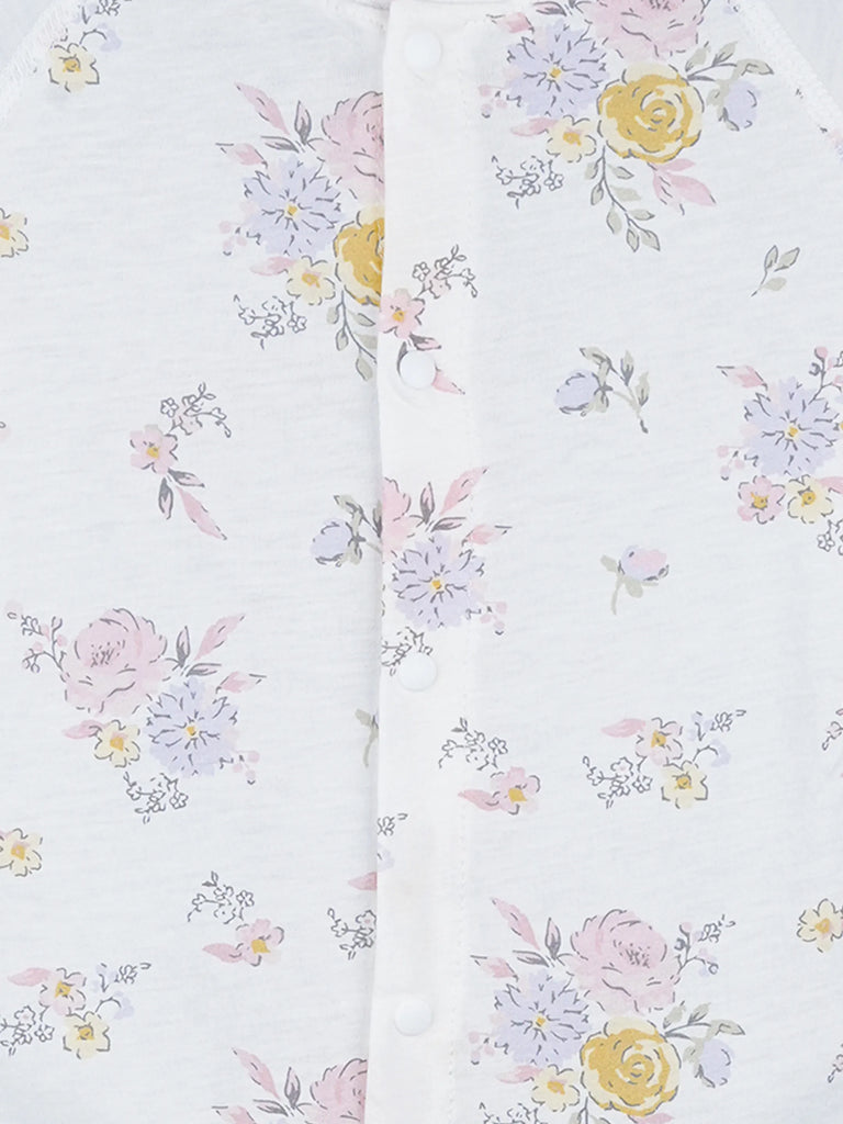 BambooTEC™ Girls Bamboo Baby Romper – Floral Bouquet Print