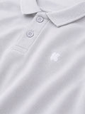 Boys Bamboo Fabric Grey Polo T-Shirt