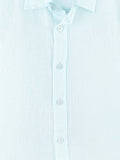 Boys Linen Cotton Pastel Blue Shirt
