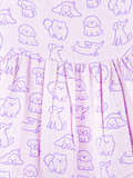 BambooTEC™ Bamboo Muslin Baby Frock – Puppy Parade Print, Soft & Breathable Dress