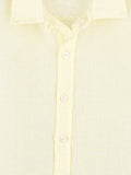 Boys Linen Cotton Light Yellow Shirt