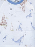 BambooTEC™ Unisex Bamboo Fabric Blue Whale Print T-Shirt & Pyjama Set
