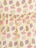 BambooTEC™ Bamboo Muslin Baby Frock – Fruity Fiesta Print, Soft & Breathable Dress