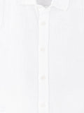 Boys Linen Cotton White Shirt