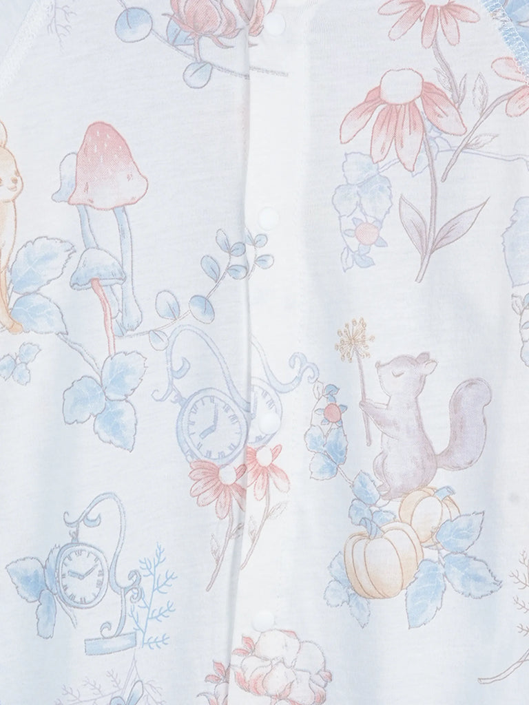 BambooTEC™ Unisex Bamboo Baby Romper – Deer Print