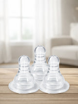 Stainless Steel Feeding Bottle 150ml with 3 Extra Nipples
