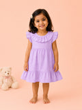 Light Organic Cotton Lavender Angel Frock | Elegant & Comfortable