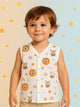 Premium Extra Soft Muslin Baby Jhabla | Cute Lion Print
