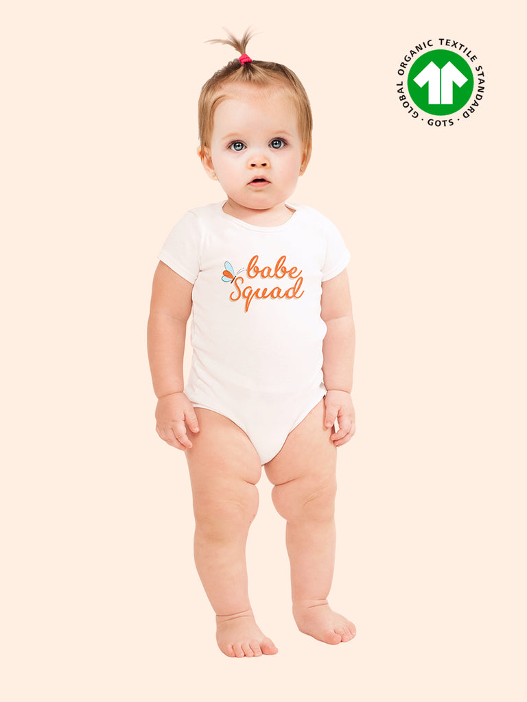 Bamboo Soft Fabric Onesie For Baby Girl | White Babe Squad