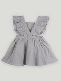 Baby Girl Ruffle Sleeve Detail Frock | 100% Organic Cotton