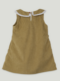 Baby Girl Khaki Frock | 100% Organic cotton