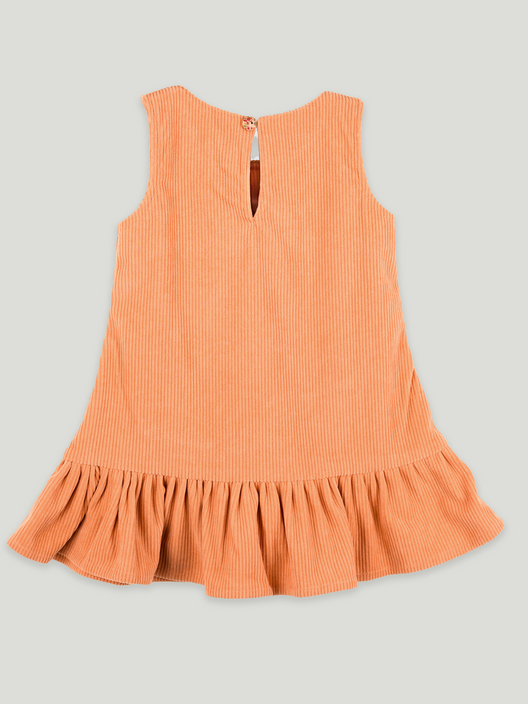 Baby Girl Sleeveless Frock with Bow Detail