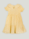 Girls Floral Print Casual Frock | 100% Organic Cotton