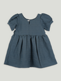 Baby Girls Organic Cotton Frock with Puffed Sleeves