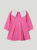 Baby Girl Pink Full Sleeve Cotton Frock