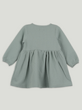 Baby Girl Full Sleeves Puff Sleeve Frock | 100% Organic Cotton