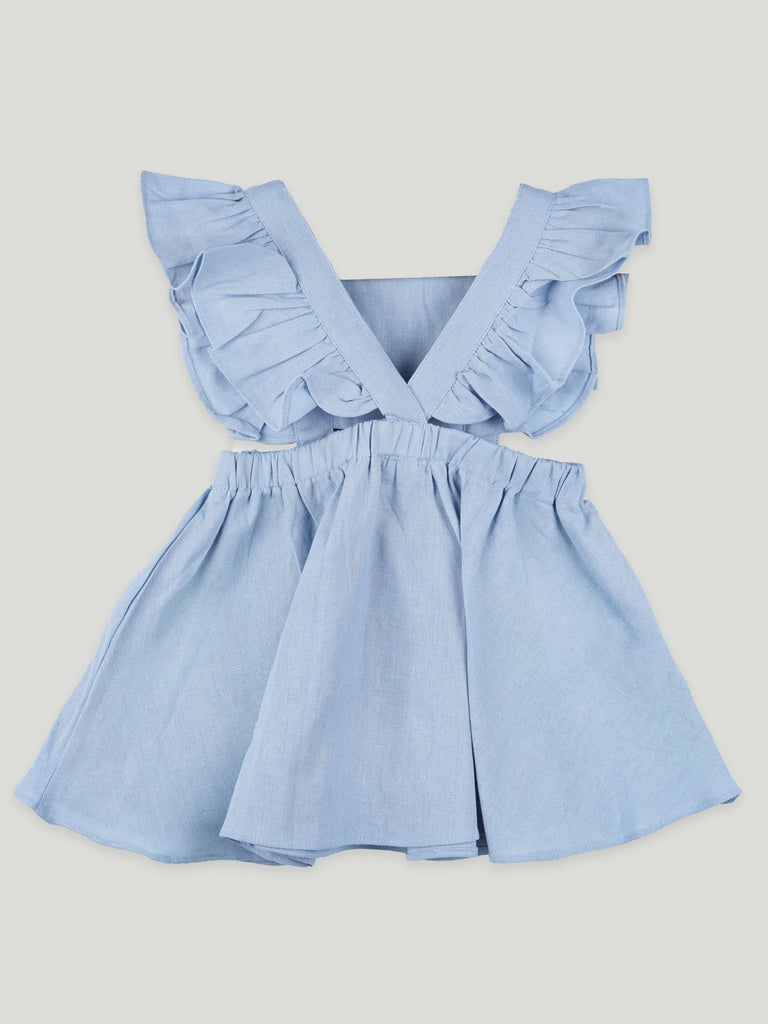 Baby Girl Frock with Bow Detail | 100% Organic cotton
