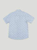 Boys Blue Printed Shirt | 100% Organic Cotton