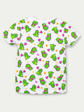 Organic Cotton Unisex Kids Co-ord Set – Soft Breathable Dinosaur Print T-Shirt & Shorts Set
