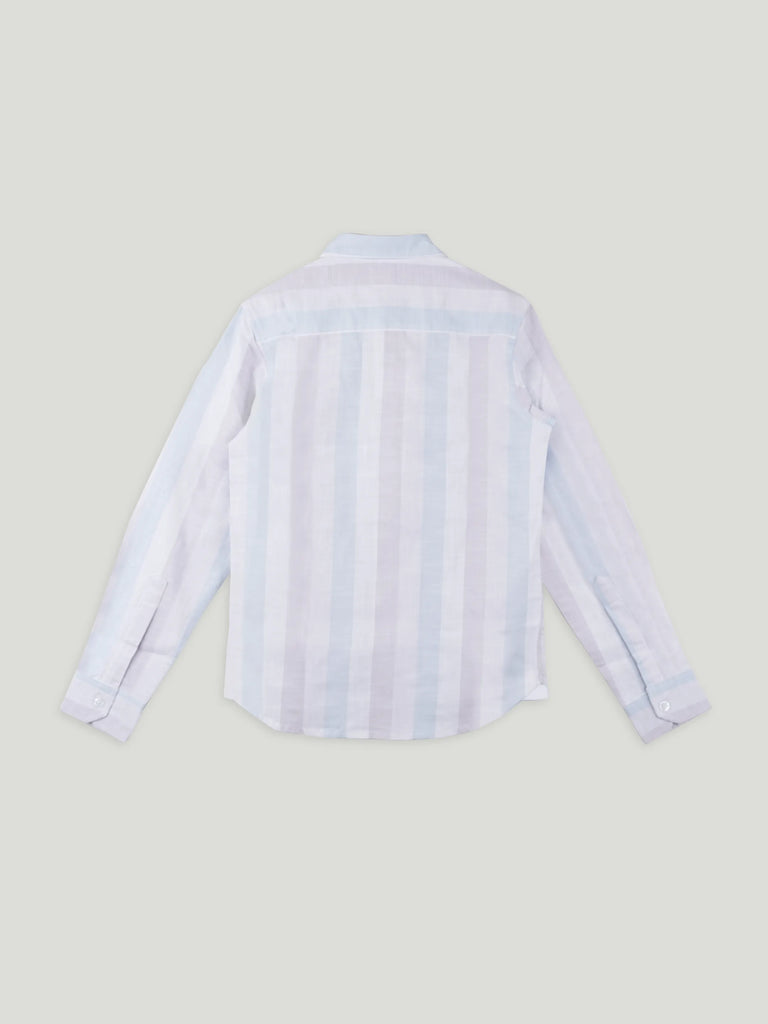 Boy Multicolour Striped Shirt | 100% Organic Cotton