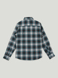 Boys Blue Checked Full Sleeve Shirt | 100% Organic Cotton