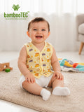 BambooTEC™ Bamboo Muslin Baby Jhabla – Travel Adventure Print