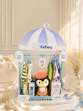 The Signature Hamper – Luxury Customizable Baby Gift Hamper in Blue | 4 Rompers, 3 Co-ord Sets, 4 Jhablas, Bamboo Blankets & More