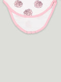 Kidbea 100% cotton fabric baby onesies girls | Flower - Pink