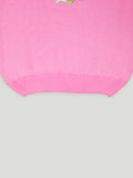 Kidbea Woolen Round Neck Sweater Girls | Pink | Penguin