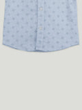 Boys Blue Printed Shirt | 100% Organic Cotton