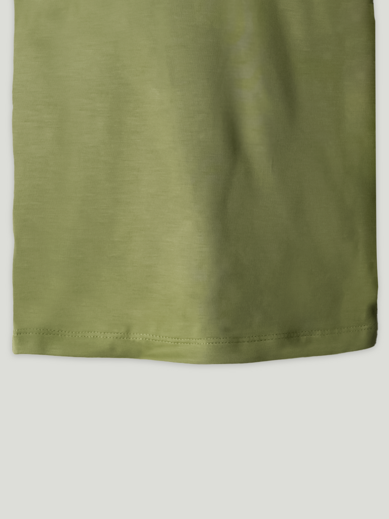 Olive Green Bamboo Vest for Boys – Soft Lightweight & Breathable