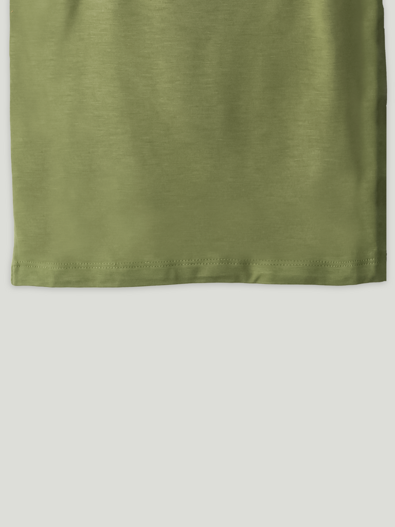 Olive Green Bamboo Camisole for Girls – Soft, Lightweight & Breathable