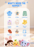 Birthday - Customizable Kids Gift Hamper for Boys & Girls – Clothing, Muslin Napkins, Socks & More