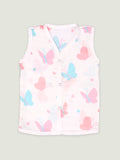 Extra Soft Muslin Cotton Jhabla Cloth for Baby | Cute Chick, Star, Butterfly, Mickey, Tiger and Sun Print Pack of 6 | Print May Vary