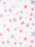Extra Soft Muslin Cotton Jhabla Cloth for Baby | Sun and Star Print | Print May Vary