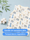 BambooTEC™ Bamboo Muslin Baby Jhabla – Chess & Clock Print