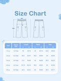 Unisex Blue Cotton Kids Cargo Jogger Pants – Comfortable Everyday Bottomwear