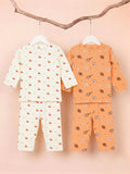 Organic Cotton Baby T-Shirt & Pyjama Set Pack of 2 – cherry & Football Print Full Sleeve