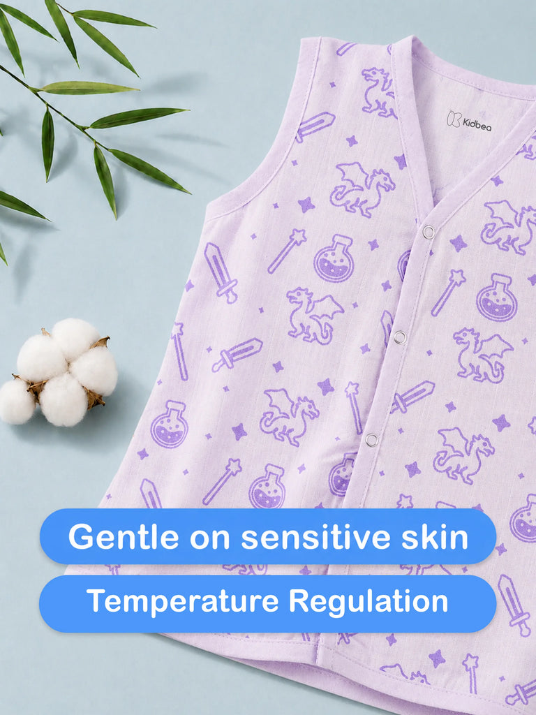 BambooTEC™ Bamboo Muslin Baby Jhabla Pack of 5 – Travel, Chess, Magic, Rocket & Giraffe Prints