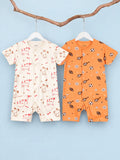 Organic Cotton Unisex Romper Pack of 2 – Dog & Sports Prints