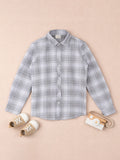 Boy Solid Blue Casual Shirt | 100% Organic Cotton