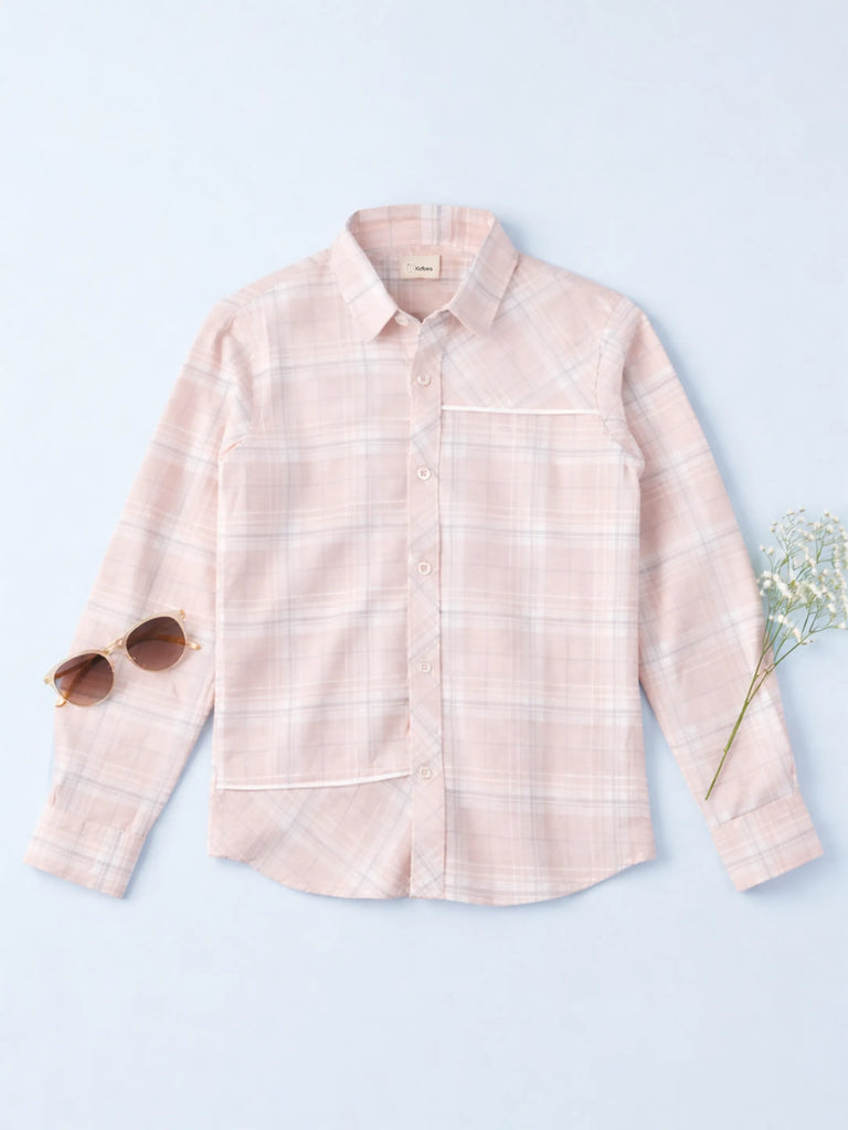 Boys Full Sleeve Checked Shirt | 100% Organic Cotton