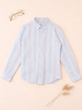 Boy Multicolour Striped Shirt | 100% Organic Cotton