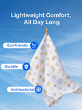 Organic Cotton Muslin Baby Napkin Pack of 5 – Soft & Breathable Baby Napkins