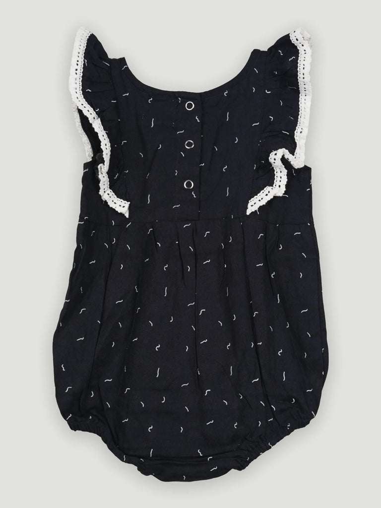 Baby Girl Frill Sleeve Organic Cotton Onesie